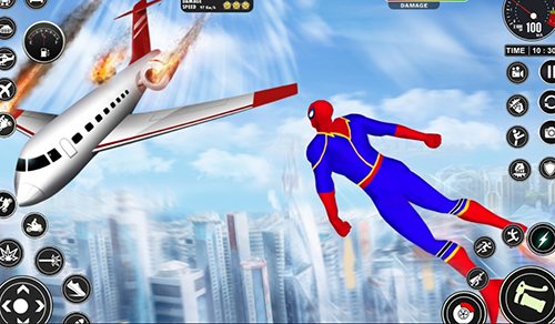 超级英雄机器人破解版游戏截图2