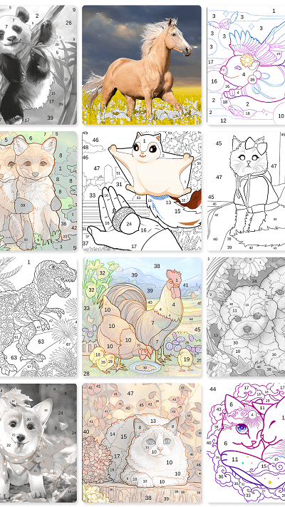 开心涂色书手机版-游戏截图1