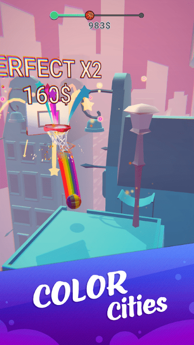 彩色扣篮3d游戏(color dunk 3d)游戏截图1