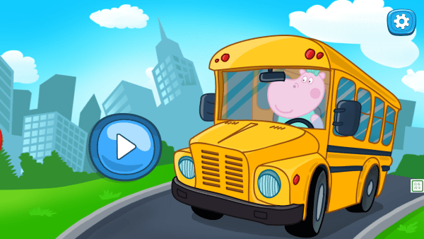 猪猪小镇迷你校车游戏游戏截图1
