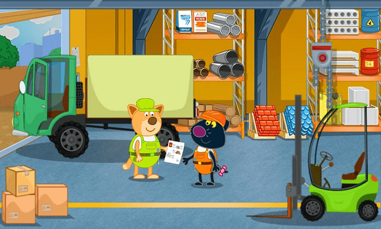 真实挖掘机修理店游戏游戏截图1