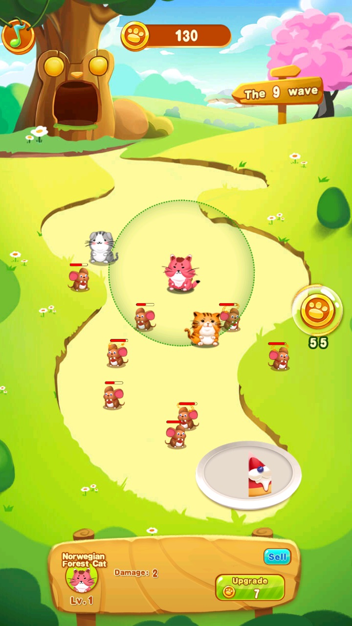 猫鼠战争蛋糕保卫战游戏截图4