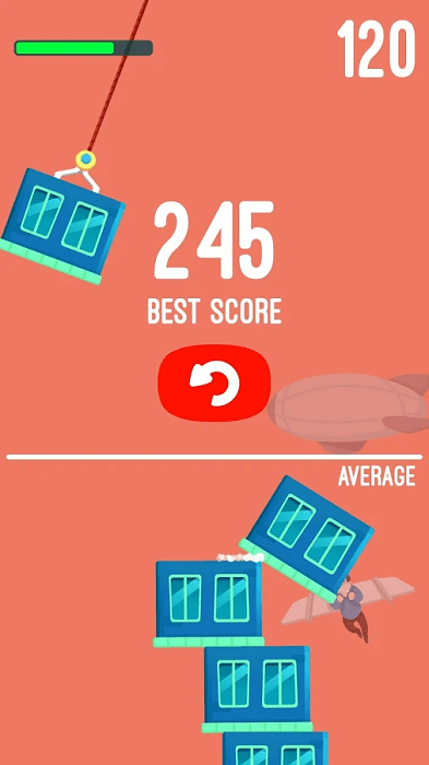 摩天大楼堆栈建设者游戏游戏截图2
