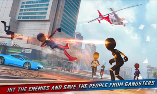 冰蜘蛛火柴绳英雄大佬游戏截图1