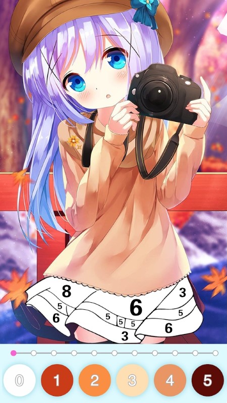 动漫数字填色软件游戏截图2