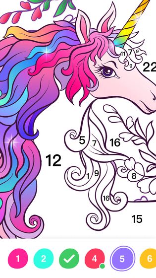 艺术数字填色书游戏截图4