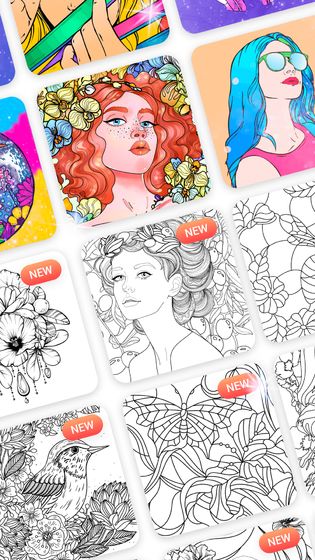 艺术数字填色书游戏截图1