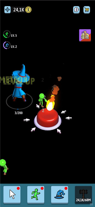 空闲绿色按钮手游游戏截图2