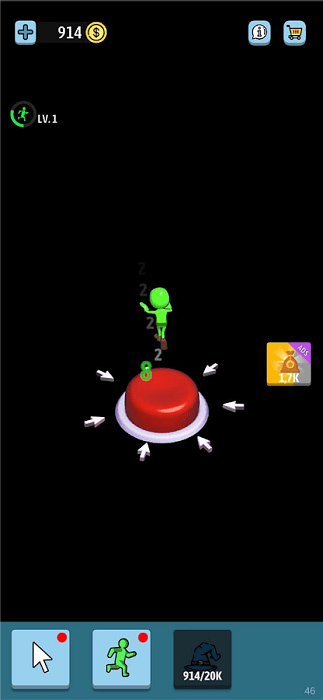 空闲绿色按钮手游游戏截图1