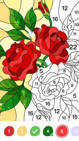 艺术数字填色书游戏截图3