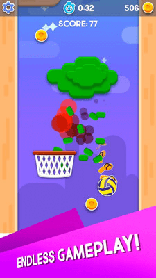 箍击中球游戏截图1