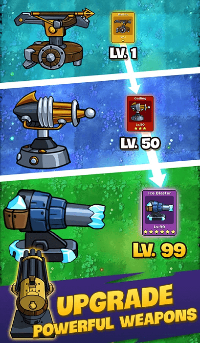 僵尸大战空闲防御游戏游戏截图2