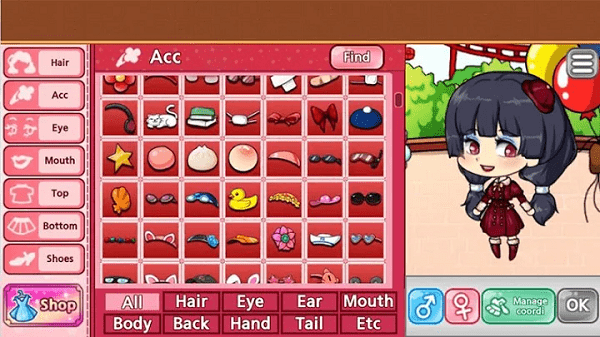 我的美少女的故事装扮游戏游戏截图2