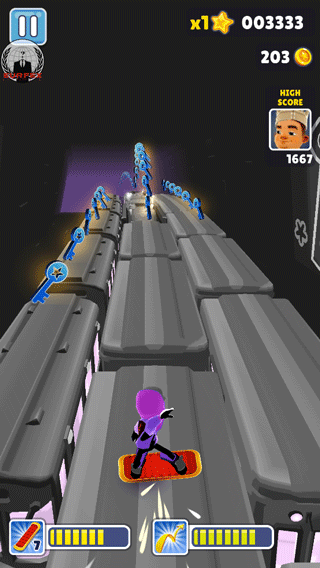 地铁跑酷钥匙金币版游戏截图3