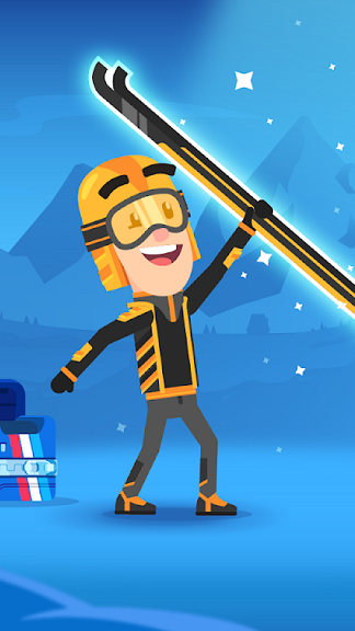 滑雪冒险飞越雪山游戏截图3