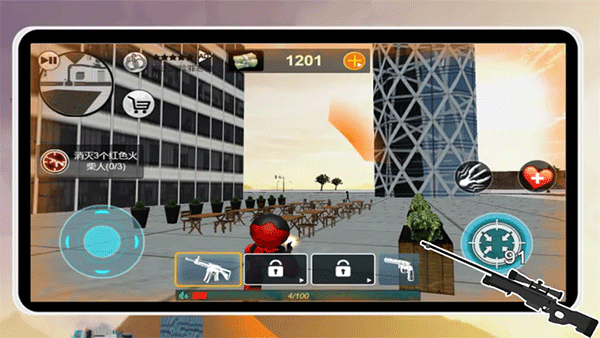 火柴人绳索英雄无限血量版游戏截图3