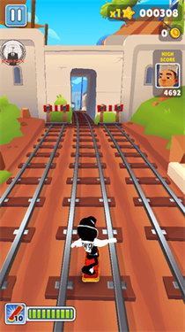 地铁跑酷黑白杰克版本游戏截图1