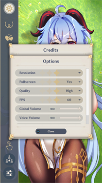 甘雨触摸游戏截图1