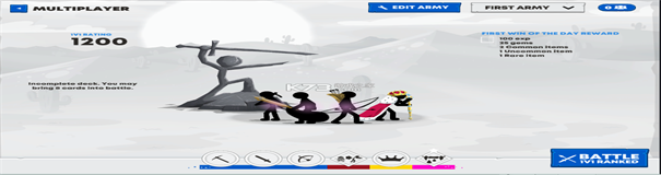 火柴人战争遗产3内置功能菜单游戏截图3