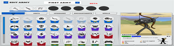 火柴人战争遗产3内置功能菜单游戏截图1