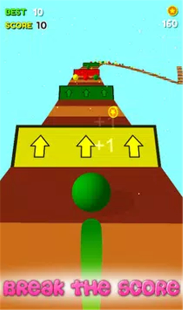 彩球路跑-游戏截图1