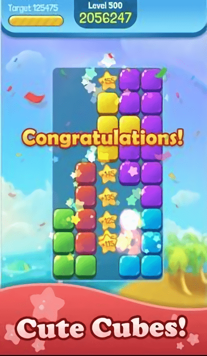 可爱的彩色方块手游游戏截图3
