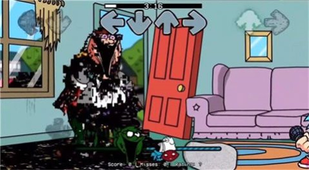 fnf错误化恶搞之家模组游戏截图1