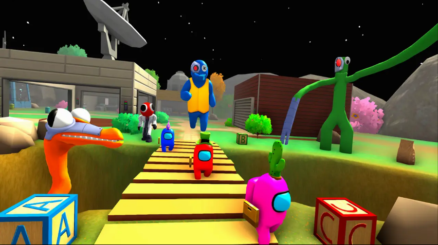 彩虹朋友太空狼人杀3D版-游戏截图2