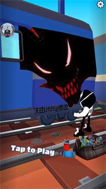 地铁跑酷黑白杰克版本游戏截图2