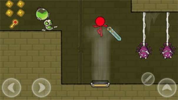 红色火柴人的冒险游戏截图2