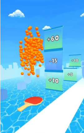 颠乒乓球酷跑-游戏截图2