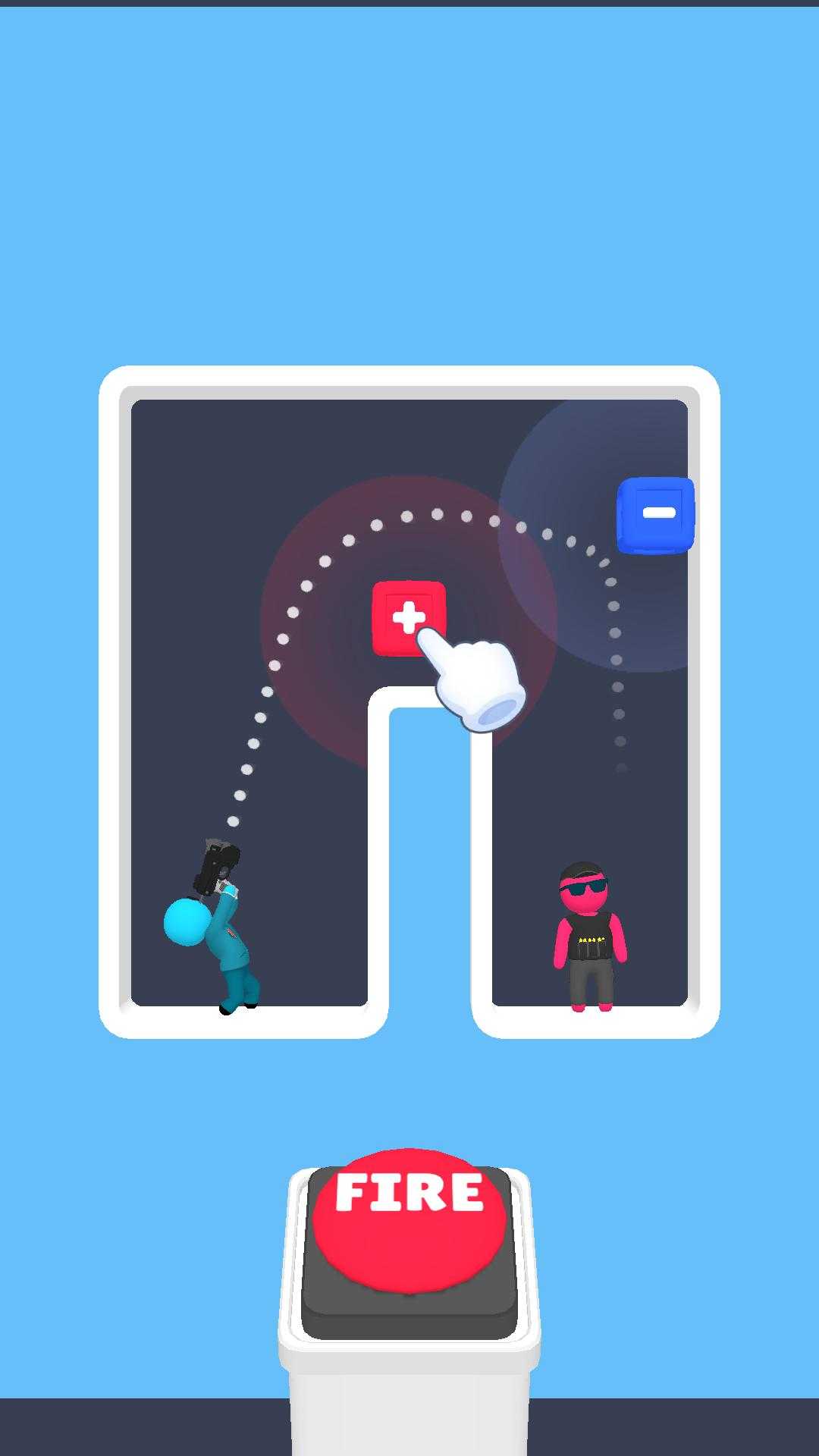 弯曲轨迹射击-游戏截图1