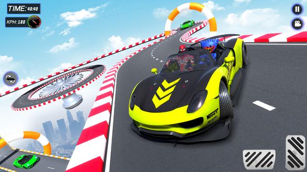 蜘蛛车特技超级斜坡车-游戏截图1