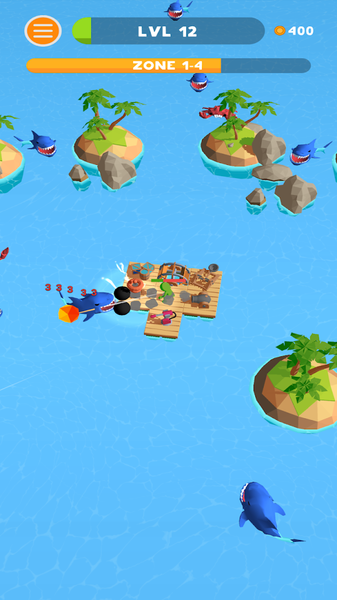 致命木筏战斗与生存游戏截图1