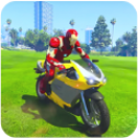 英雄驾驶摩托车