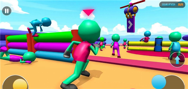 火柴人绊倒跑竞赛游戏截图1