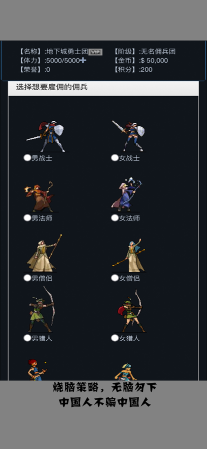 佣兵王传说游戏截图2