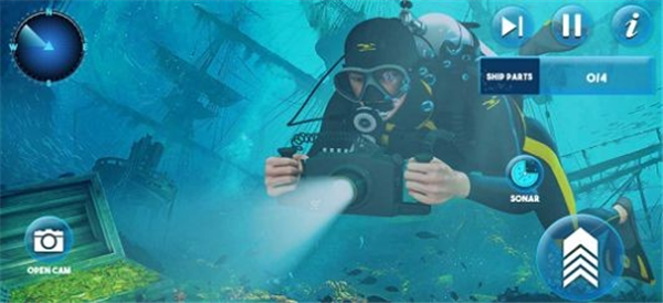 木筏生存水下打猎游戏截图2