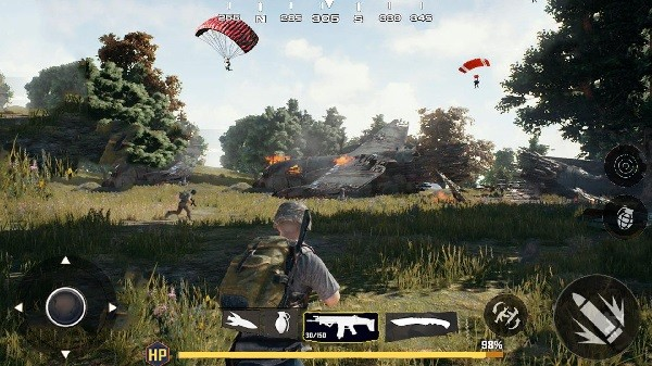 跳伞吃鸡求生游戏截图1