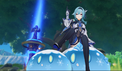 优菈大战史莱姆游戏截图2