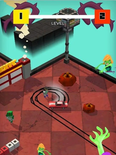 迷你汽车漂移ZombieDriftRacingCar游戏截图1