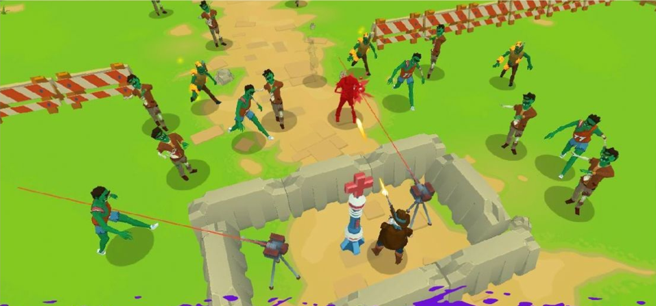 两个家伙和僵尸双人版游戏截图1