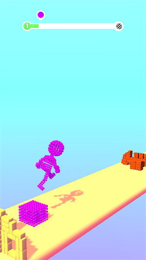 像素碰撞跑酷游戏截图2