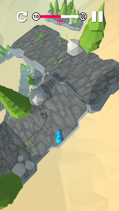 骑自行车下坡-游戏截图2