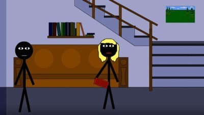 火柴人电梯逃生游戏截图2