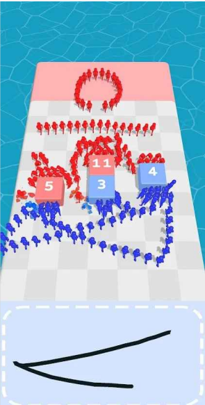 画人推杠竞赛-游戏截图1