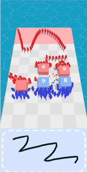 画人推杠竞赛-游戏截图2