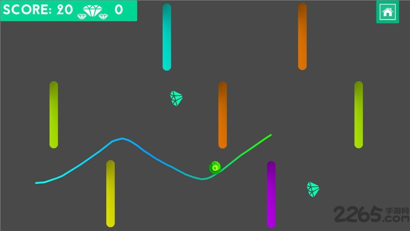 画线条滚球手机游戏游戏截图1